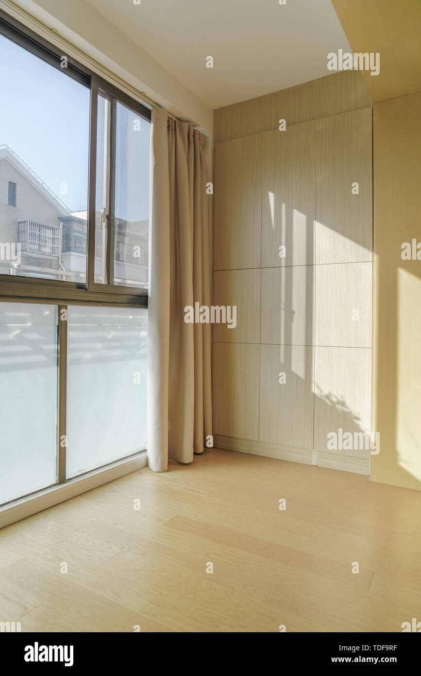 Log style interior design Stock Photo - Alamy