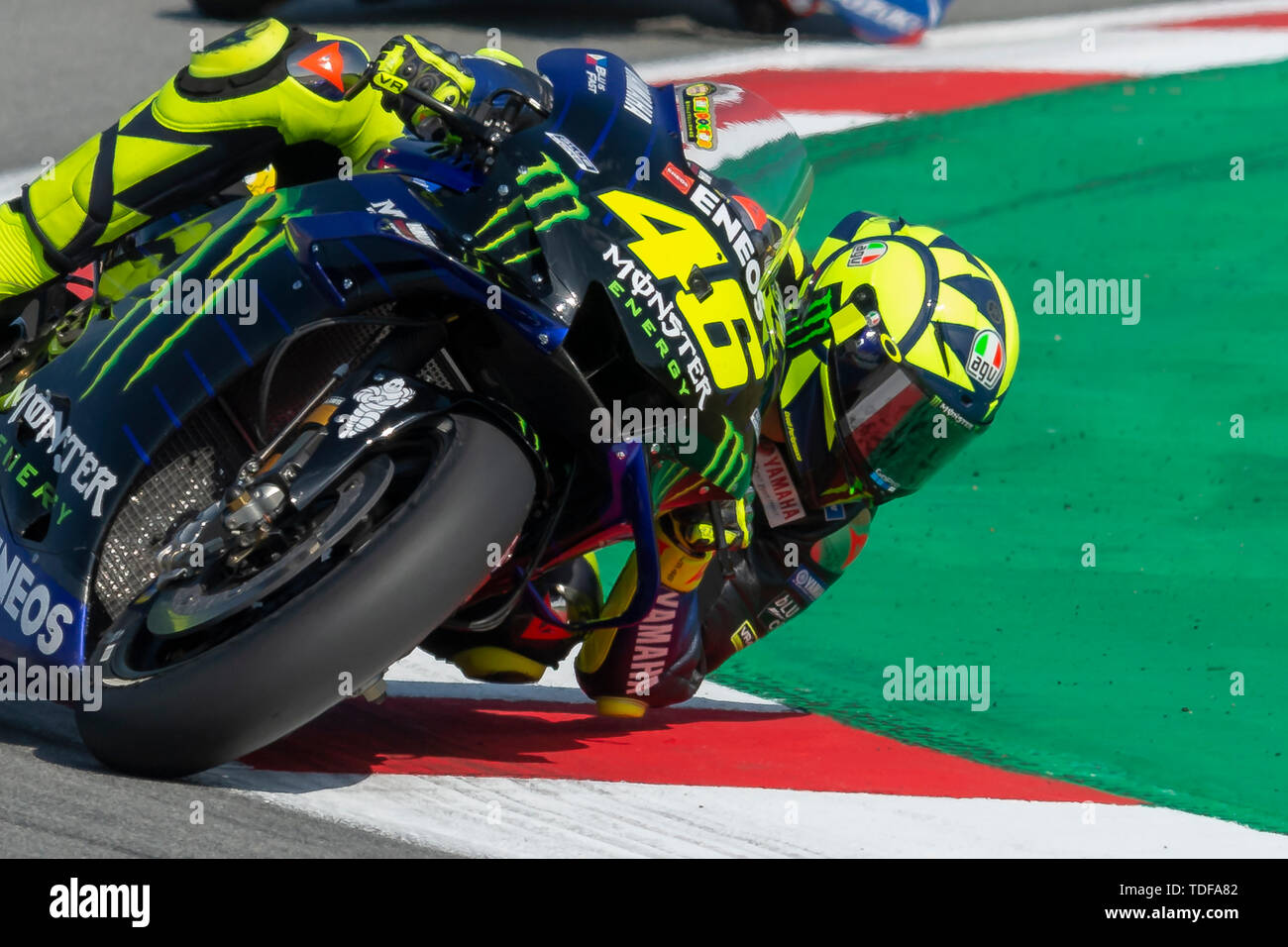 Valentino Rossi. Grand Prix of Catalonia MotoGP at Circuit of Catalonia.  Barcelona, Spain, June, 2019 Stock Photo - Alamy