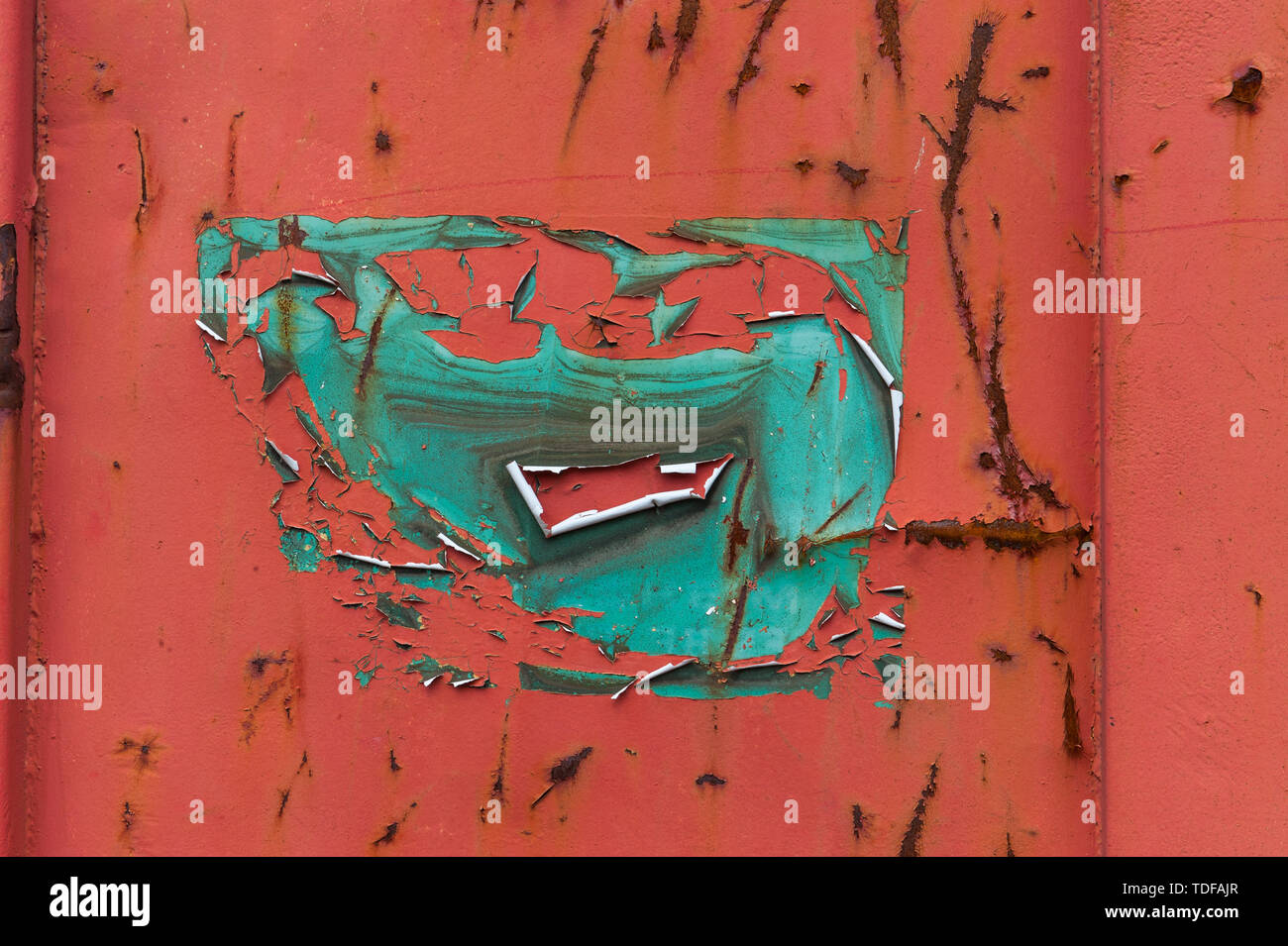 A face on a container Stock Photo - Alamy