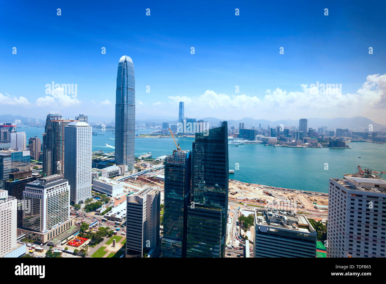skyline,cityscape of modern city hong kong Stock Photo - Alamy