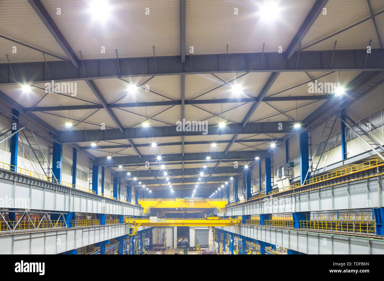 Industrial equipment installation Stock Photo Alamy