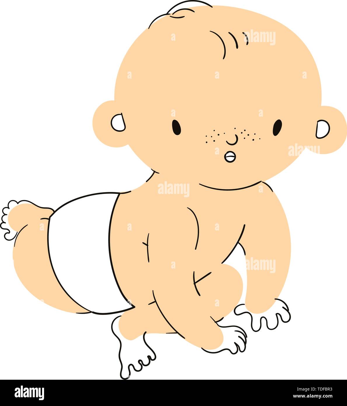 Mother Baby Cartoon Illustration Stock Photos & Mother Baby Cartoon ...