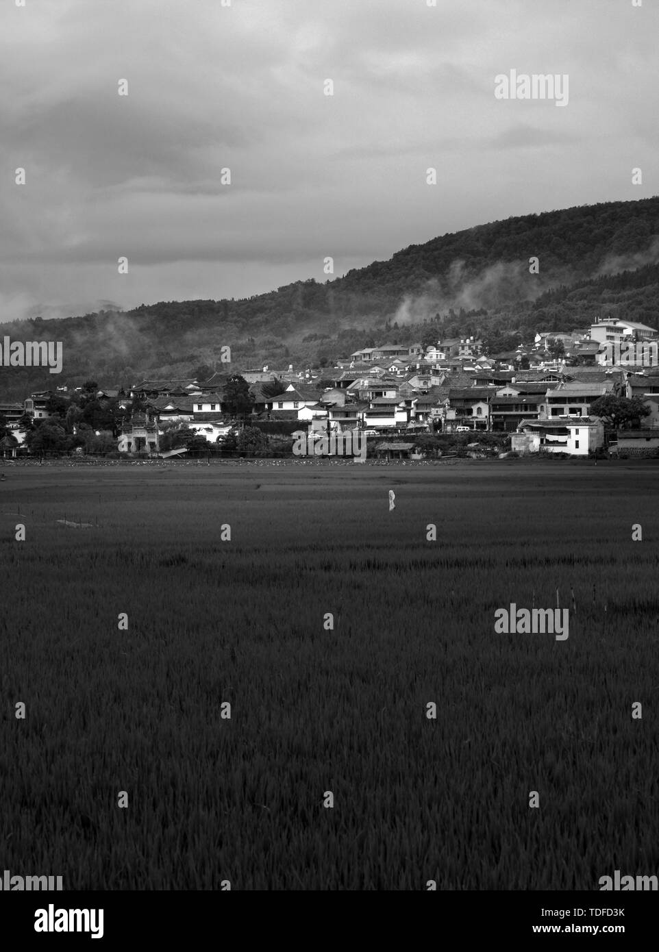 Tengchong mountain village scenery Stock Photo