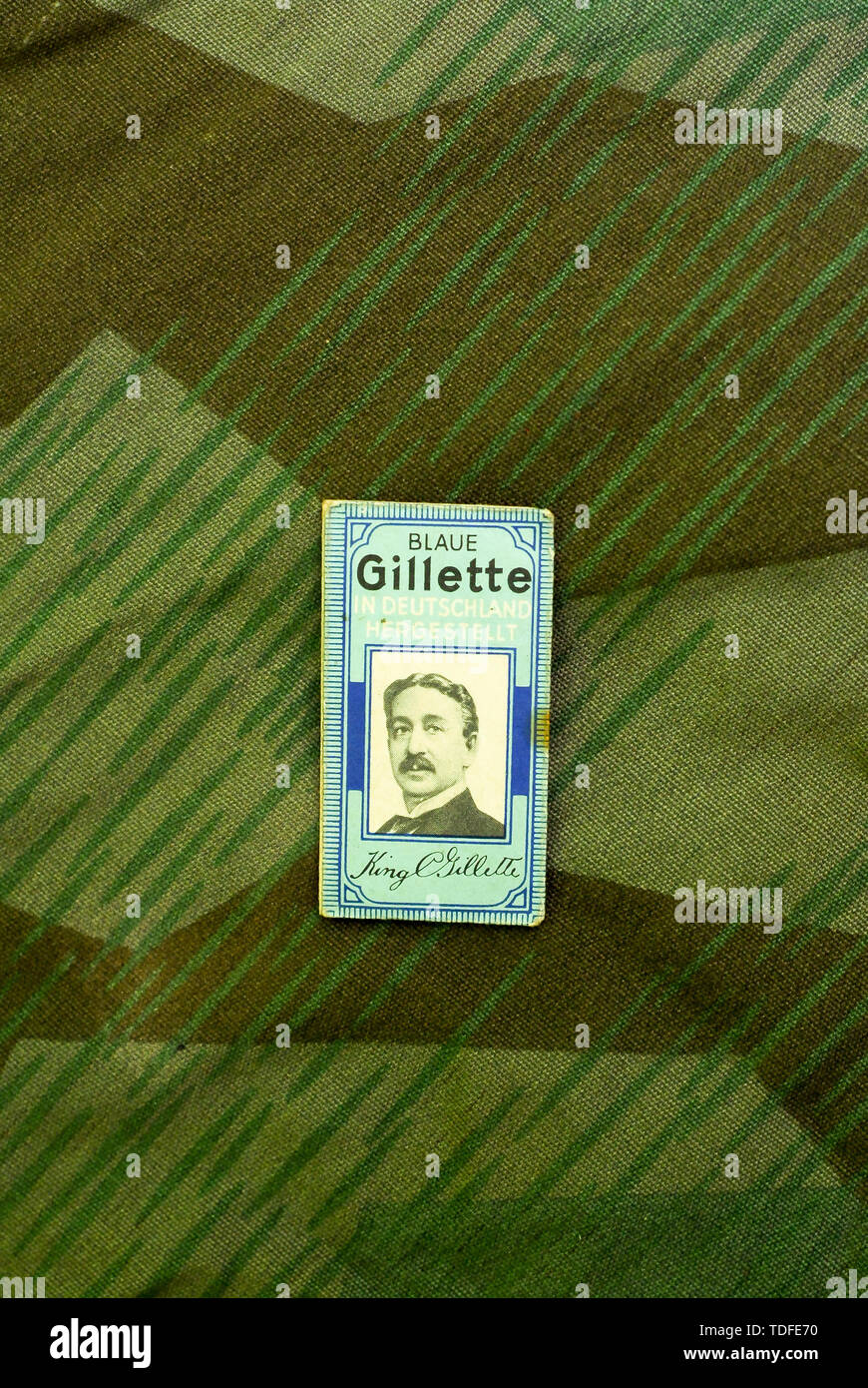 WWII era Blaue Gillette safety razors in Wolfsschanze (Wolf's Lair) in Gierloz, Poland. July 4th 2008 © Wojciech Strozyk / Alamy Stock Photo Stock Photo