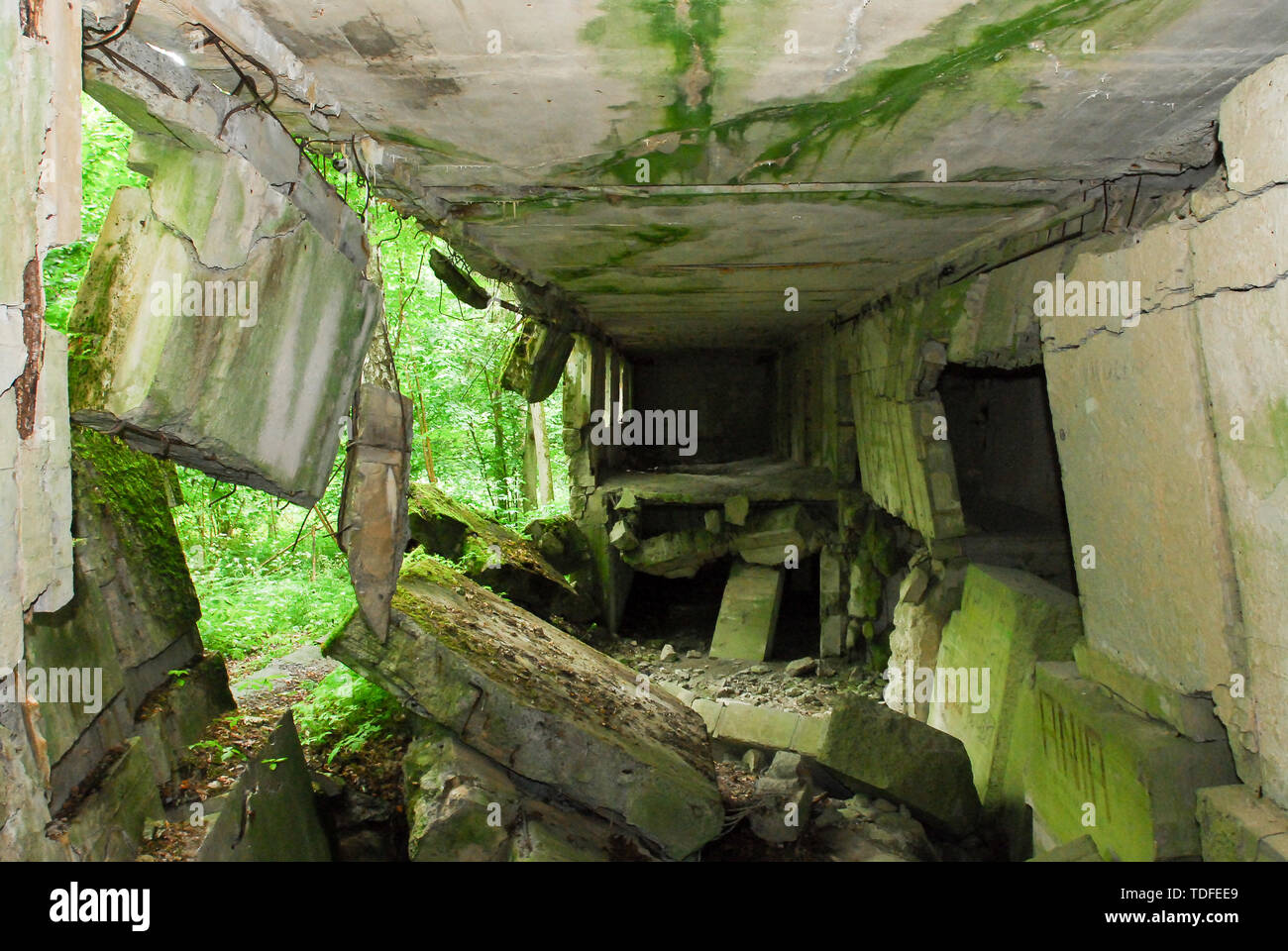 Quarters of Reich Minister of Armaments and War Production Fritz Todt, then Albert Speer, in Wolfsschanze (Wolf's Lair) in Gierloz, Poland. July 4th 2 Stock Photo