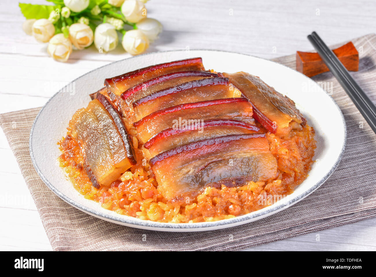 Button Meat Sichuan cuisine buttoned meat HD picture Stock Photo - Alamy