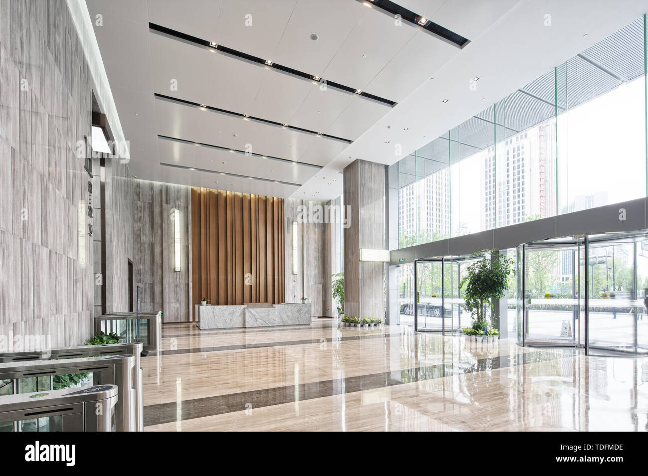Interior of modern hall Stock Photo - Alamy