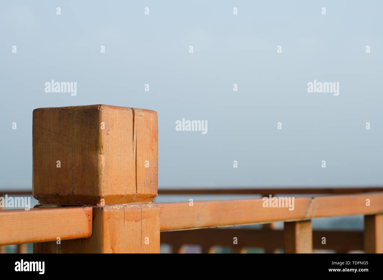 Old wooden railings hi-res stock photography and images - Alamy