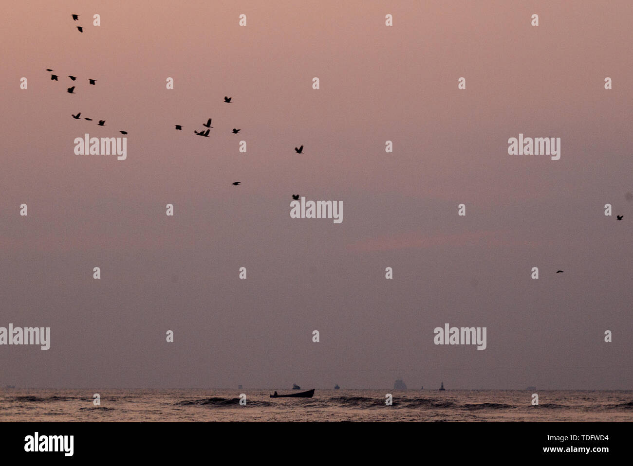 Sunset in Fort Kochi, Kerala, India Stock Photo Alamy