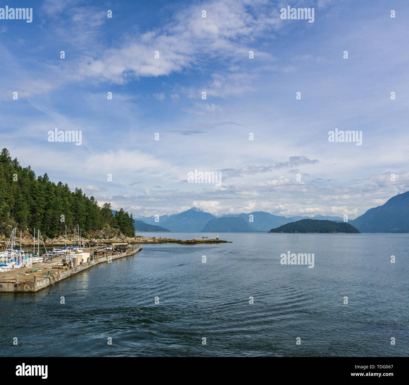 WEST VANCOUVER, CANADA JUNE 2, 2019 landscape view of Horseshoe Bay