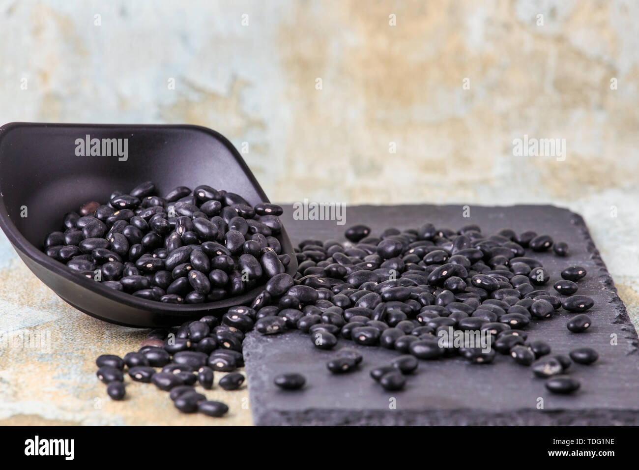 Nutrientrich black beans Stock Photo Alamy