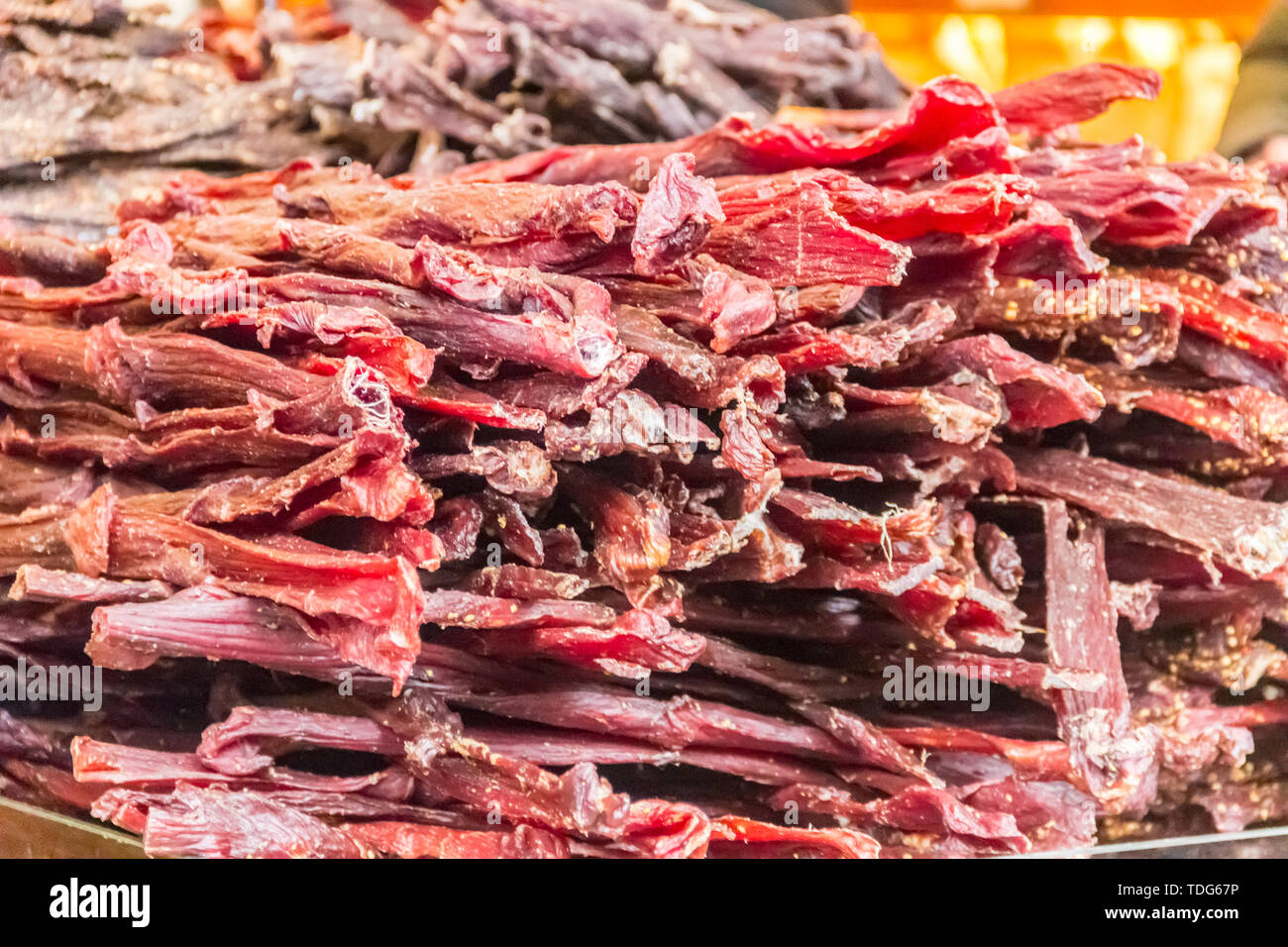 Red airdried beef Stock Photo Alamy