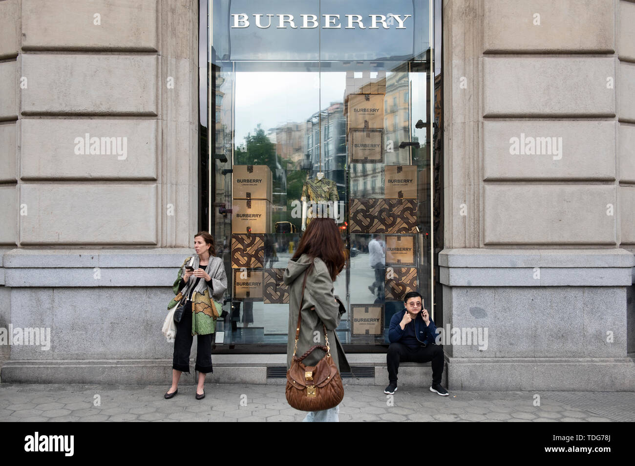 British luxury fashion brand Burberry store seen in Spain Stock Photo -  Alamy