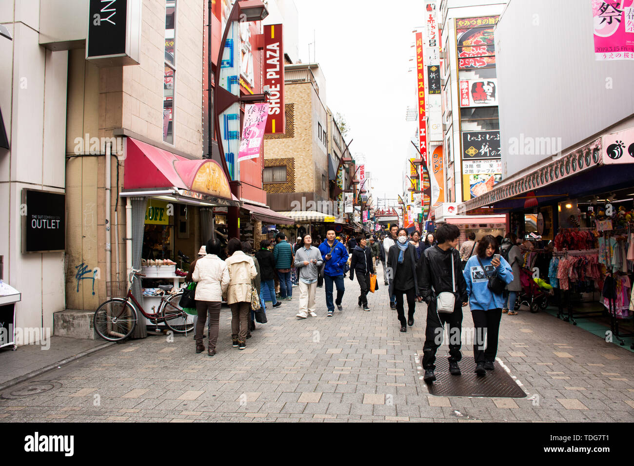 Japanese people and foreigner traveler walking travel and visit shopping  eat and drinks in Ameyoko Market at Ueno city on March 30, 2019 in Tokyo,  Jap Stock Photo - Alamy