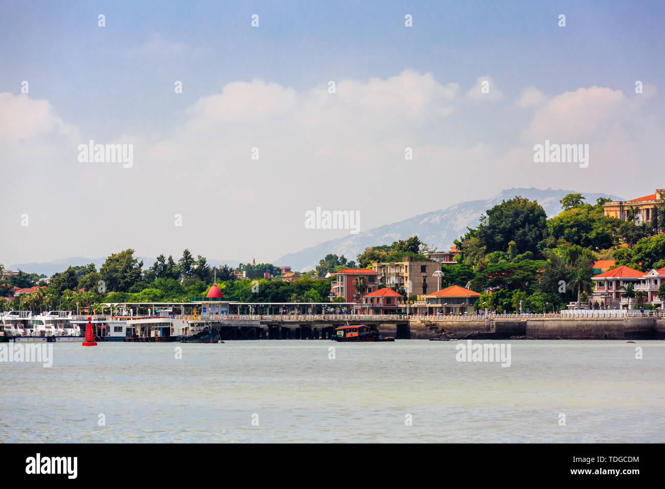 Panoramic view of Gulangyu, Xiamen, China Stock Photo