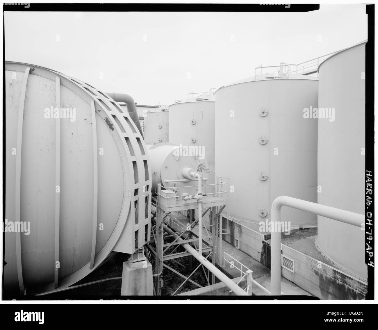 NORTH VIEW OF BRINE TANKS (1991). WrightPatterson Air Force Base