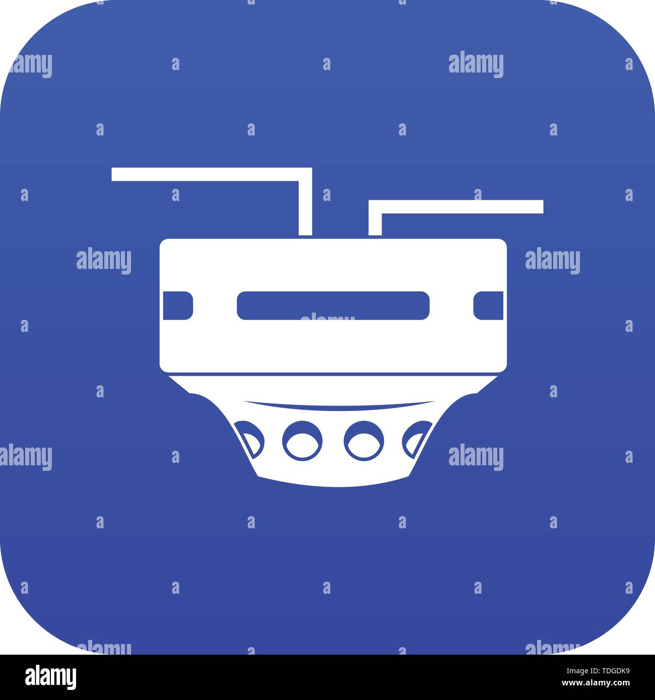 Monitor socket icon digital blue Stock Vector Image & Art - Alamy