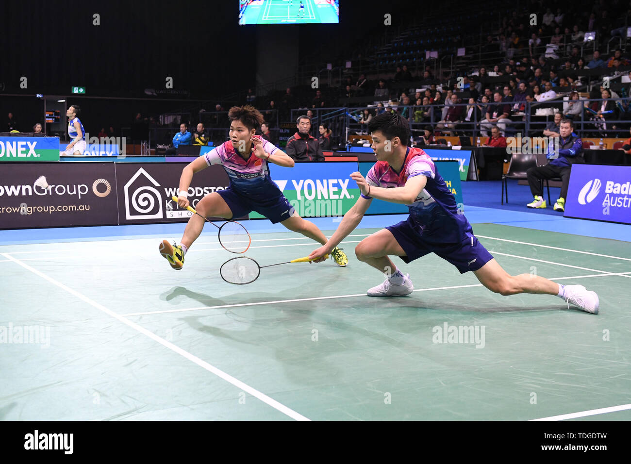 Doubles Badminton Match Hi res Stock Photography And Images Alamy Doubles Badminton Match Hi res Stock Photography And Images Alamy