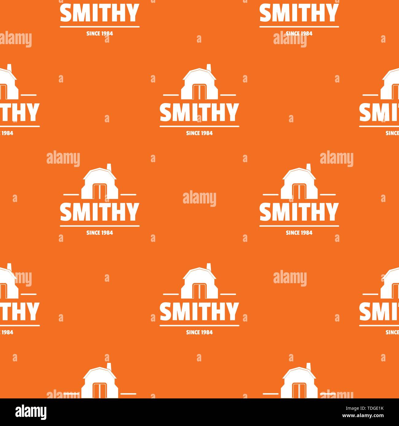 Smithy pattern vector orange Stock Vector
