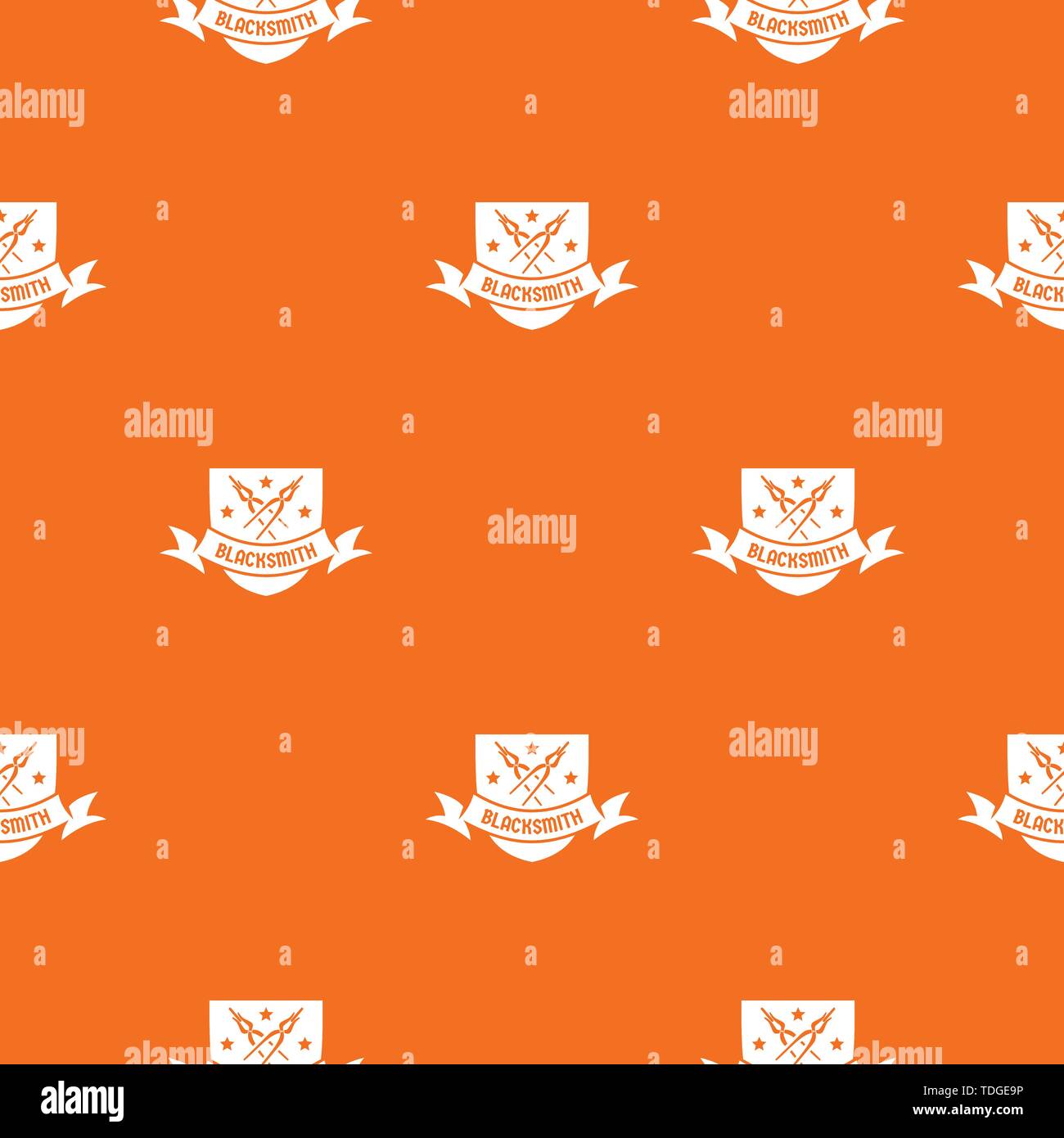 Ironwork pattern vector orange Stock Vector