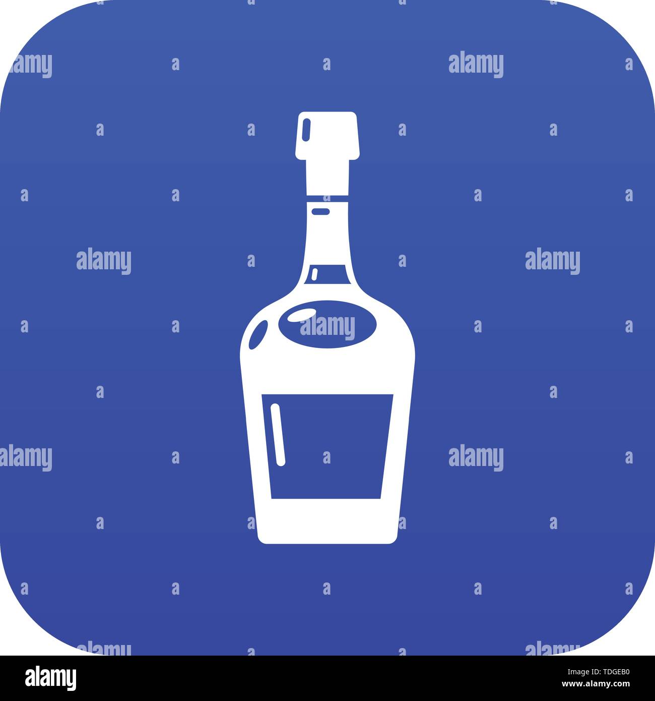 Alcohol icon blue vector Stock Vector Image & Art - Alamy