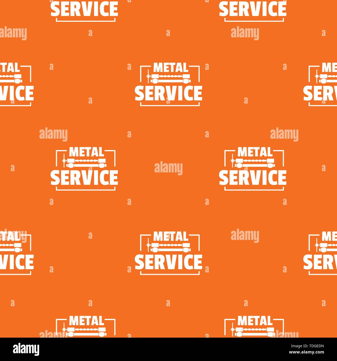 Craft service pattern vector orange Stock Vector