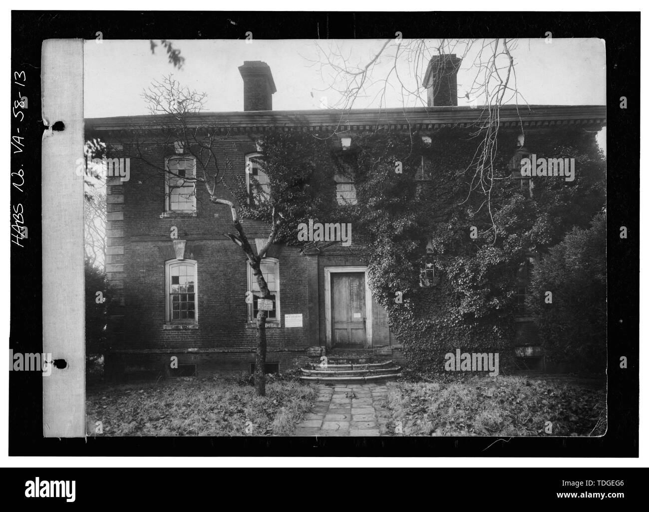 NORTHEAST FRONT - York Hall, State Route 1005 and Main Street, Yorktown, York County, VA; Nelson, Thomas Scotch Tom; Nelson, William; Nelson, Thomas; Mason, George; Washington, George Stock Photo