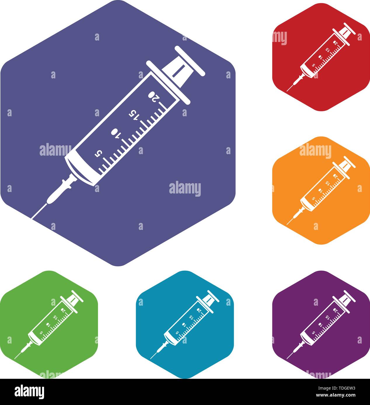 Syringe icon, simple black style Stock Vector Image & Art - Alamy
