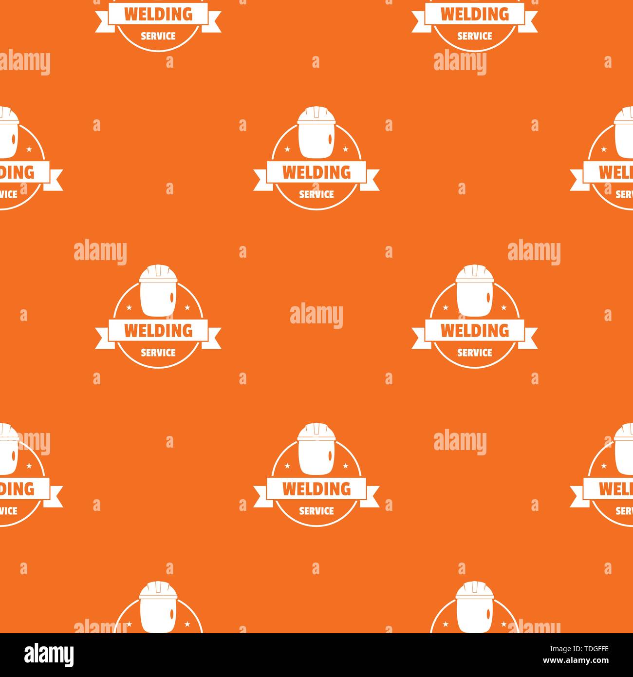 Welding mask pattern vector orange Stock Vector