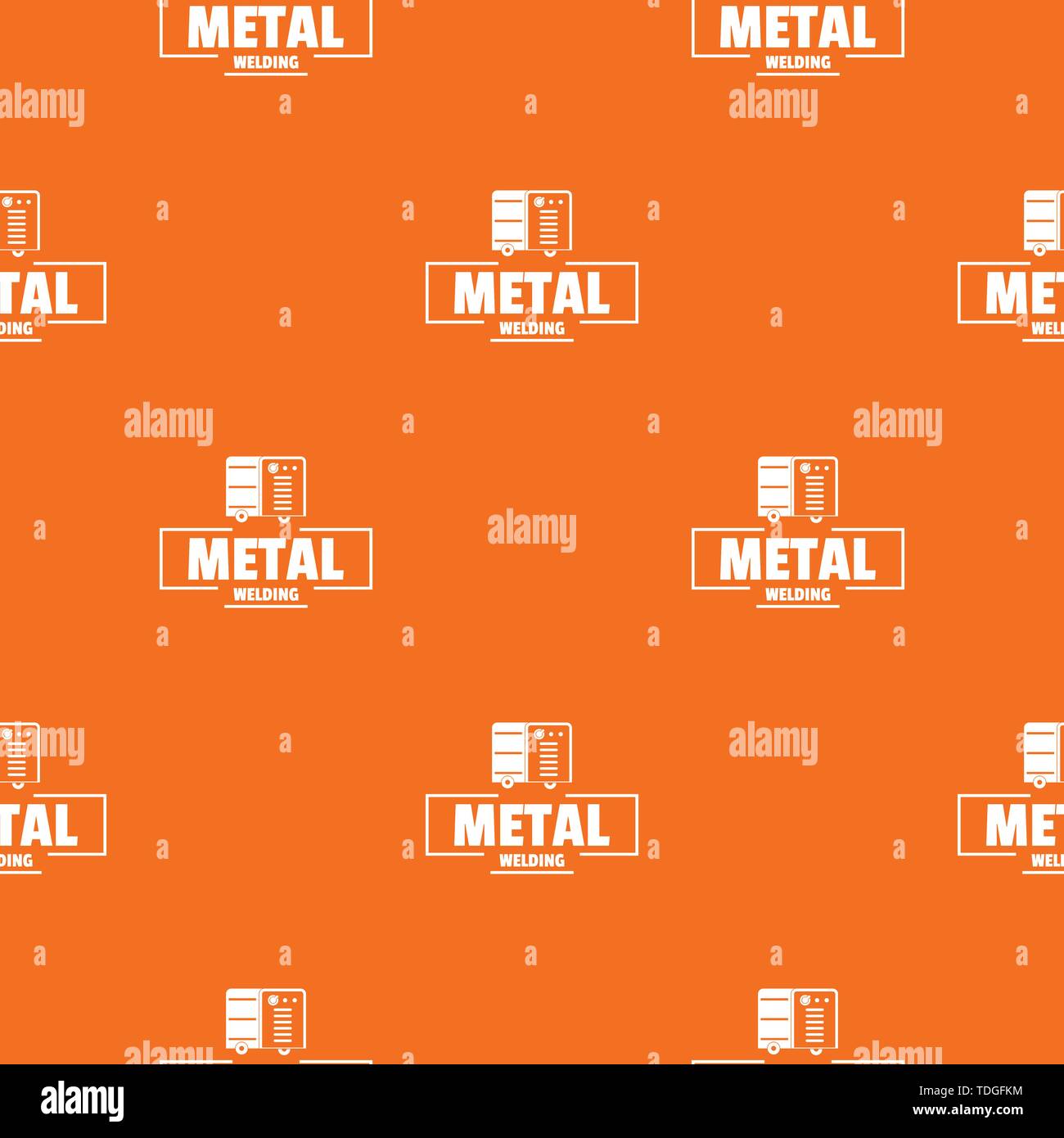 Welding metal pattern vector orange Stock Vector