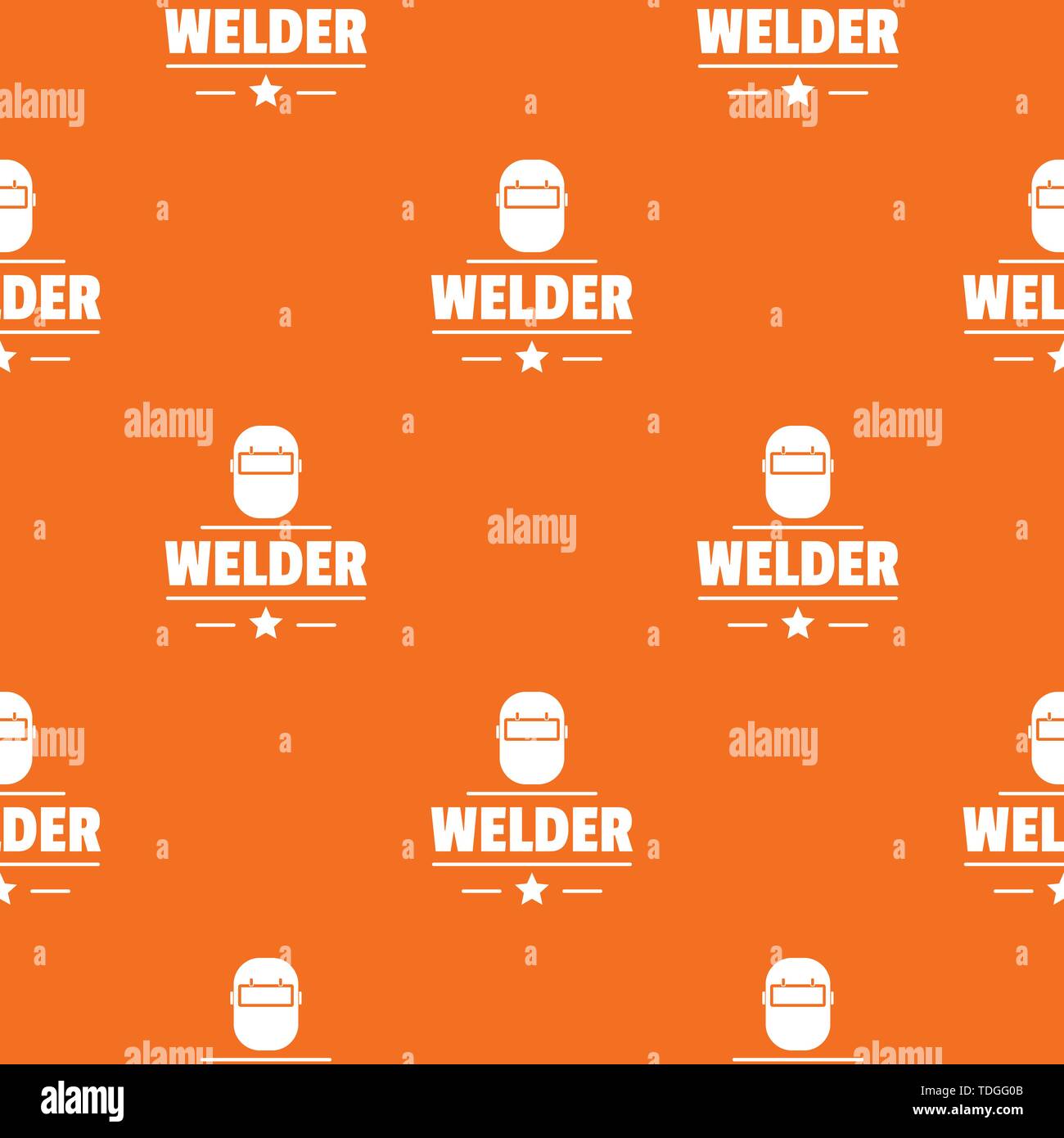 Welder mask pattern vector orange Stock Vector