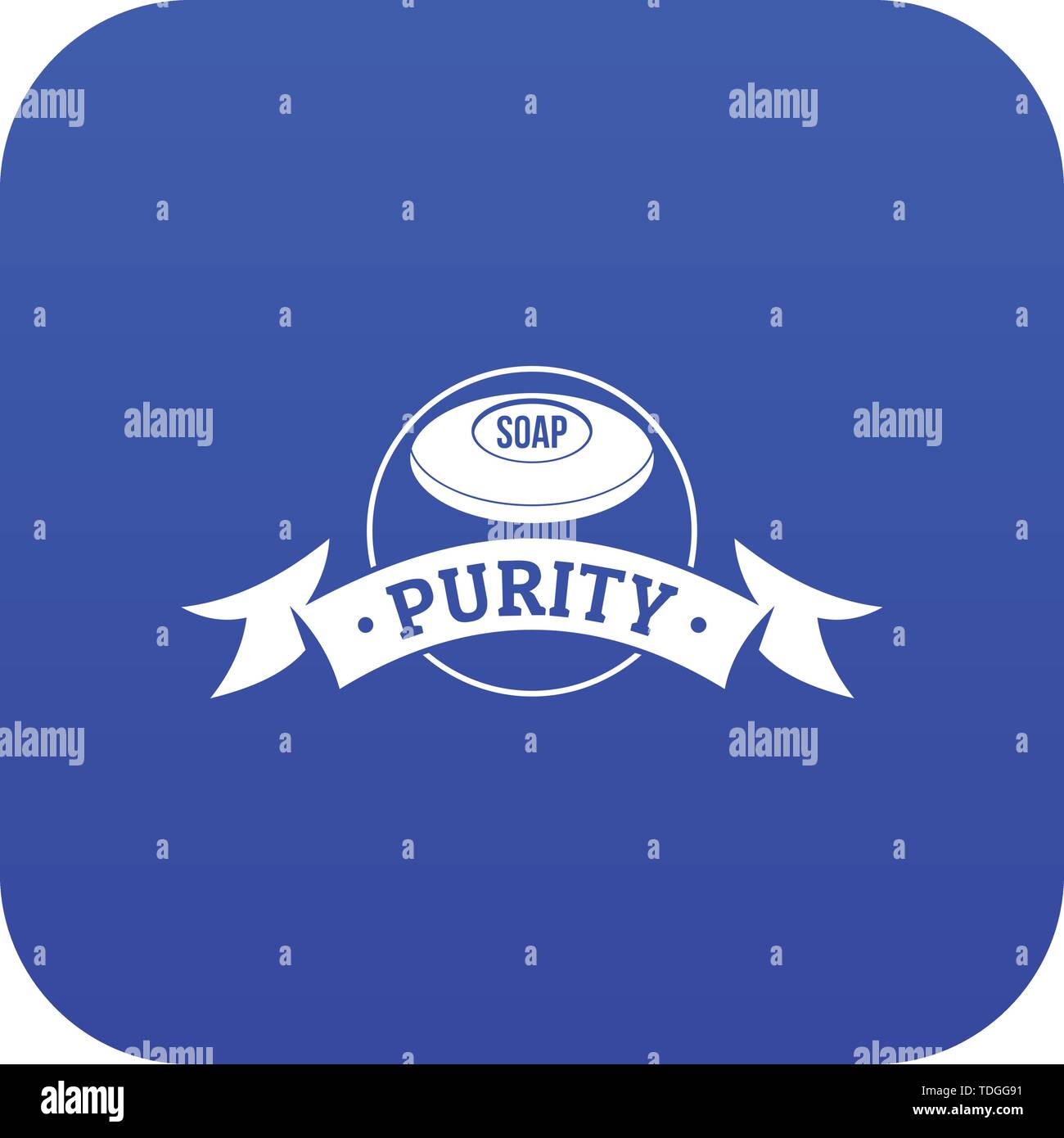 Soap purity icon blue vector Stock Vector Image & Art - Alamy
