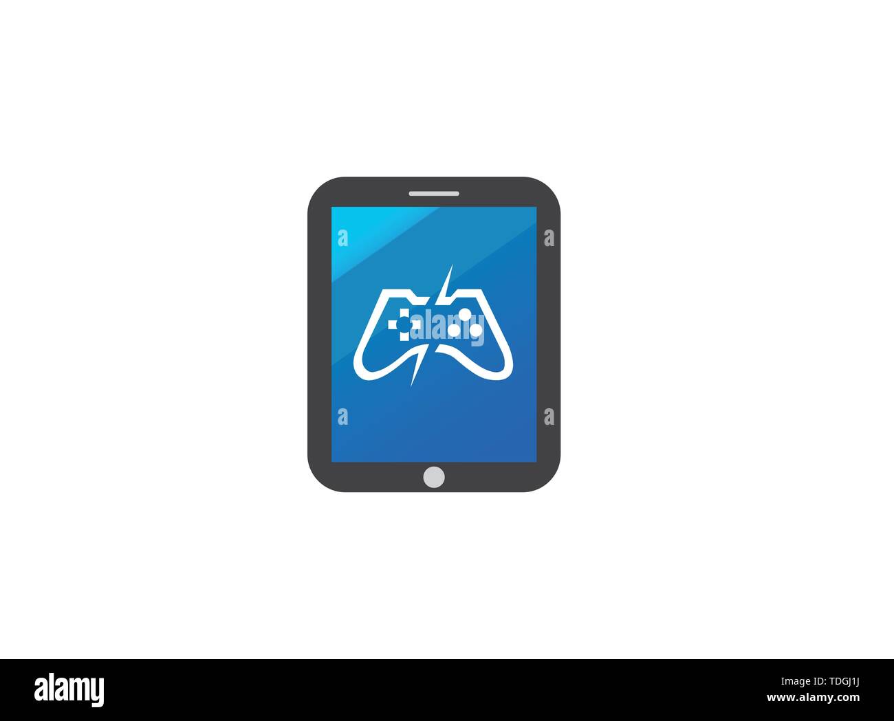 Play video tablet icon Cut Out Stock Images & Pictures - Alamy