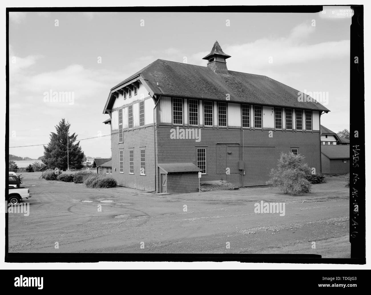 Northeast elevation of Allen Auditorium looking southwest Sheldon