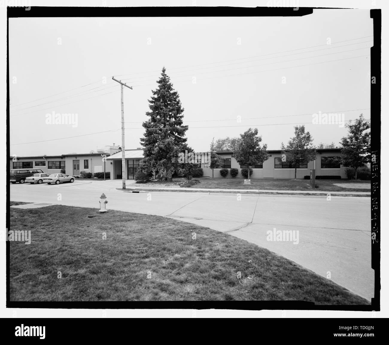 Northeast front. View to southwest. Offutt Air Force Base, Looking