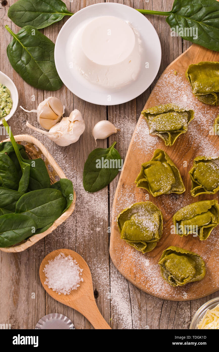 Ravioli Spinat Ricotta Fllung