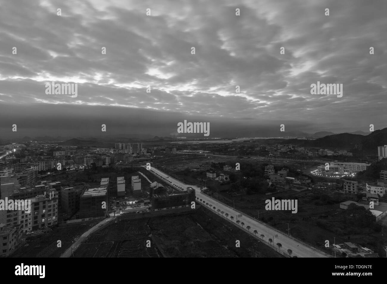 Fuxi Village, Fuchuan and Chaodong Town Stock Photo