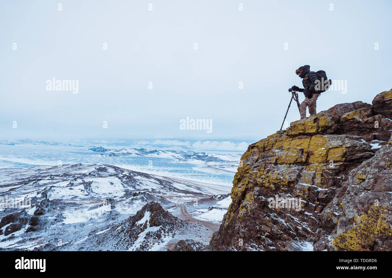 Cold rocks and hiking in winter hi-res stock photography and images - Alamy