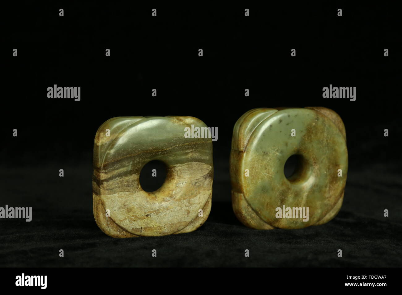 Antique jade jade bronze collection Stock Photo Alamy