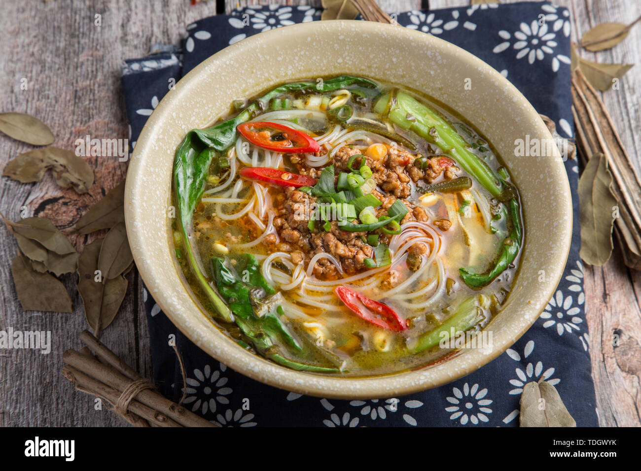 Fried sauce, rice flour Stock Photo Alamy