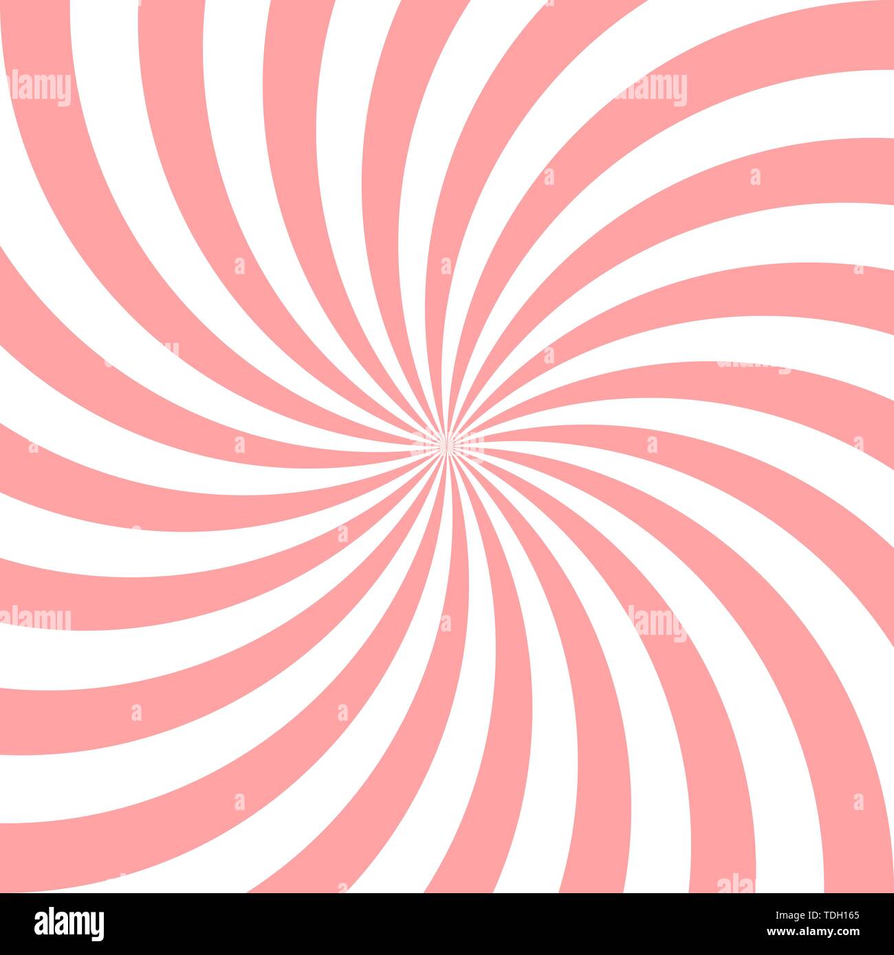 Sweet pink candy abstract spiral background. Vector illustration Stock