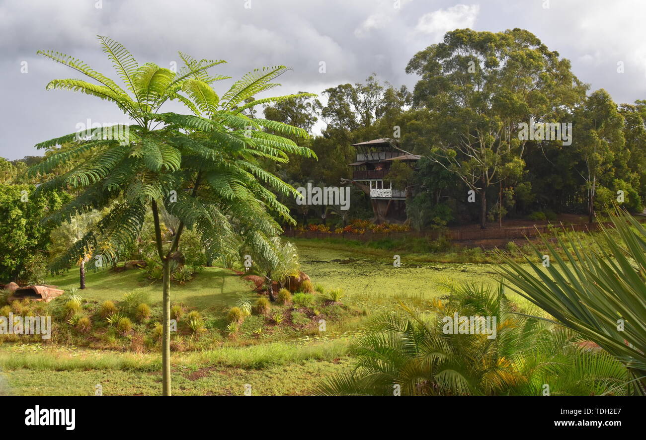 Beerwah, Australia Apr 22, 2019. Bindi's Island is a threestory