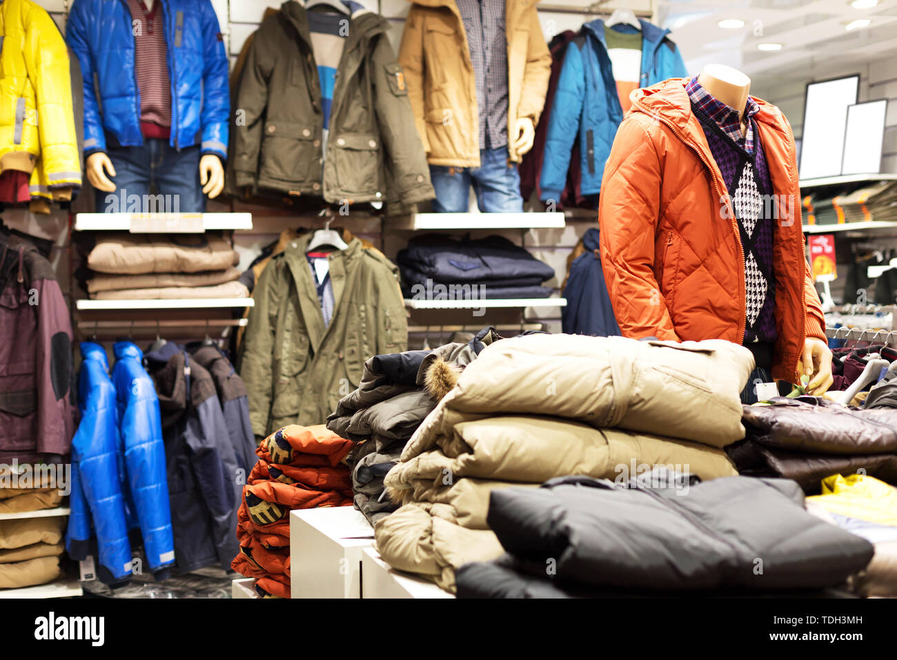 Interior of fashion stores Stock Photo Alamy