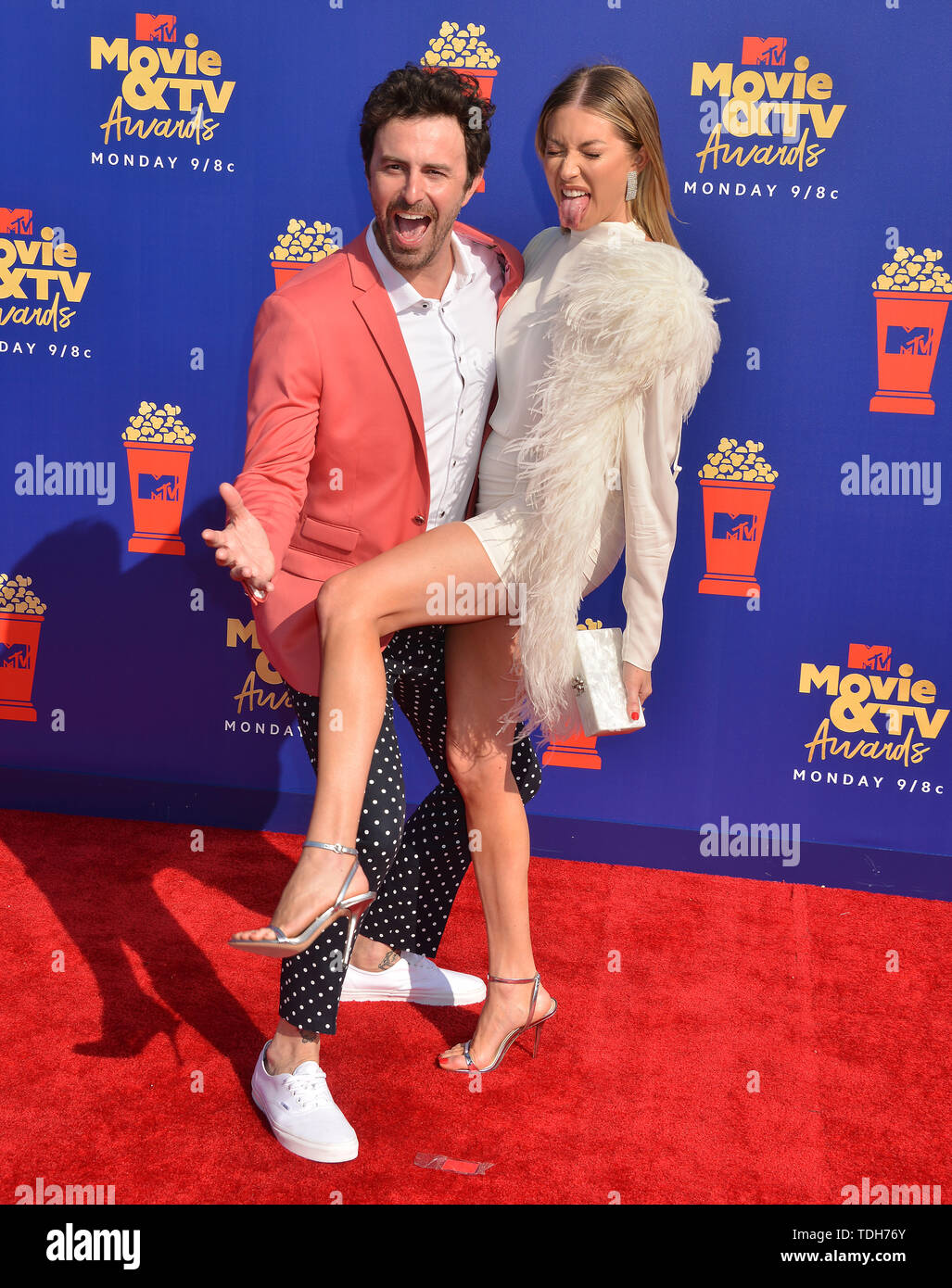 Brett Dier, Stassi Schroeder 174 attends the 2019 MTV Movie and TV