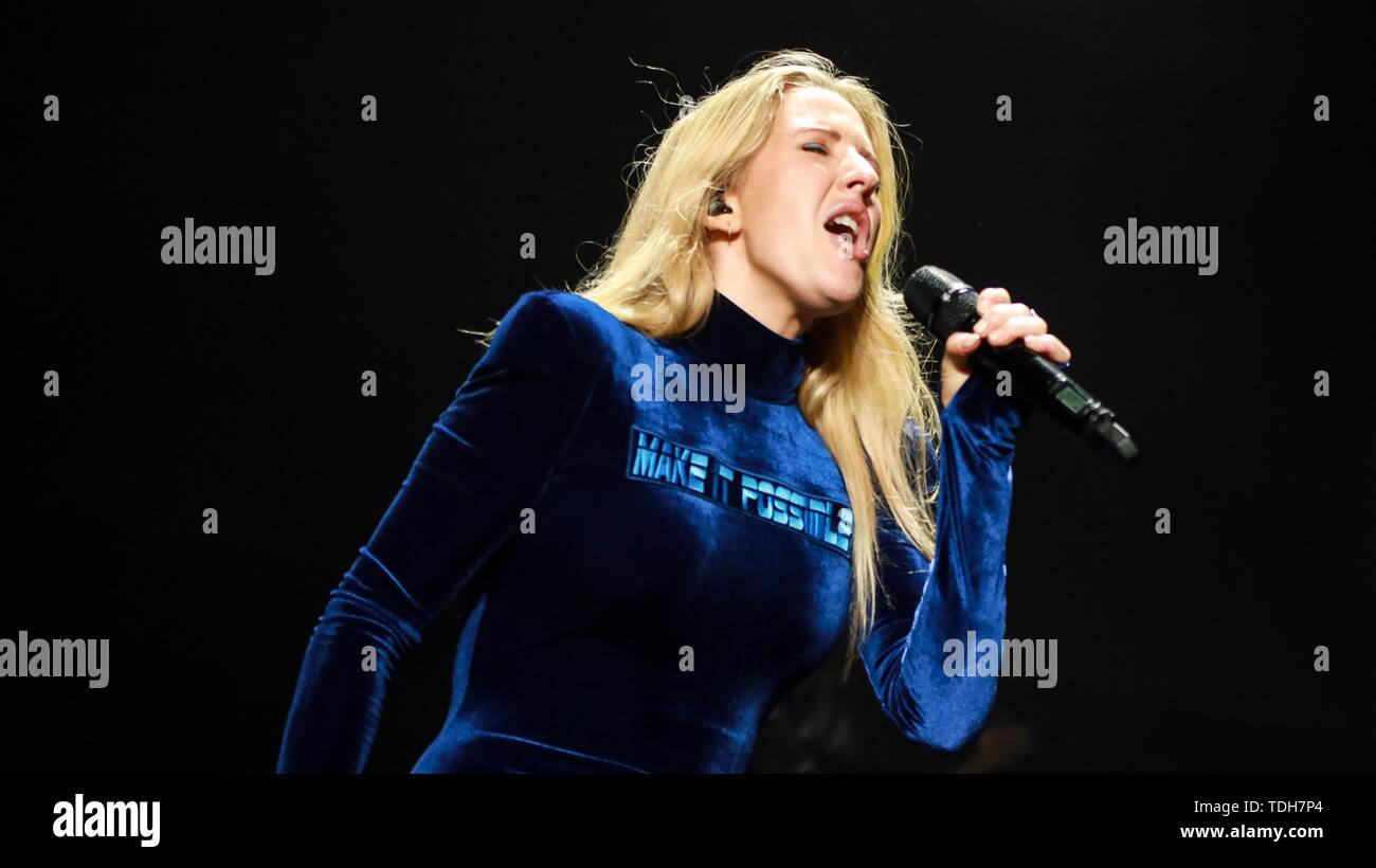 Wantagh, NY, USA. 15th June, 2019. Ellie Goulding in attendance for 103.5 KTU's KTUphoria 2019 Concert Presented by Pepsi, Northwell Health at Jones Beach Theater, Wantagh, NY June 15, 2019. Credit: Jason Mendez/Everett Collection/Alamy Live News Stock Photo