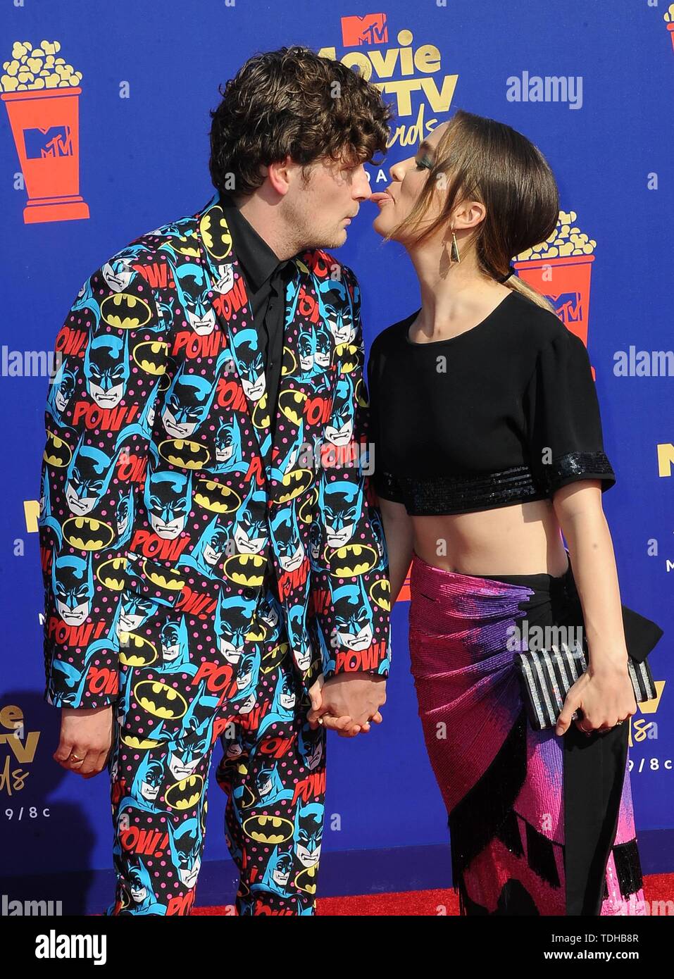 Los Angeles, USA. 16th June 2019. Brett Dier and Haley Lu Richardson