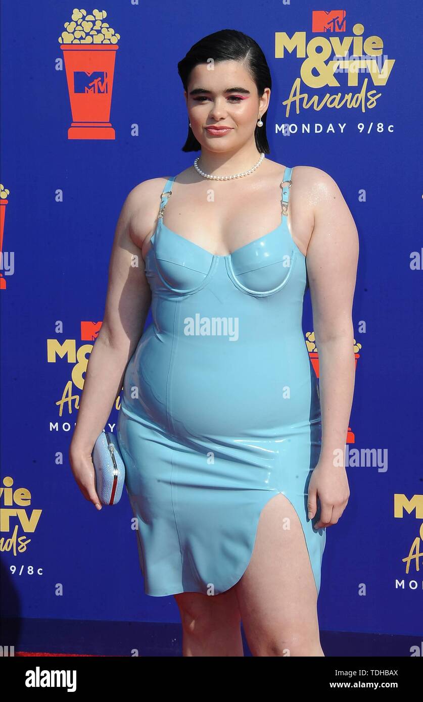 Los Angeles, USA. 16th June 2019. Barbie Ferreira attends the 2019 MTV  Movie & TV Awards at Barker Hangar in Los Angeles, USA, on 15 June 2019. |  usage worldwide Credit: dpa