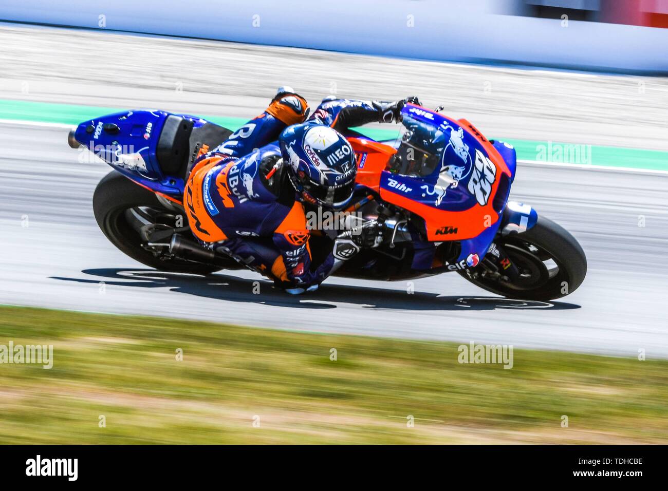Barcelona Spain 16th June 2019 Miguel Oliveira 88 Of Portugal And Red Bull Ktm Tech 3