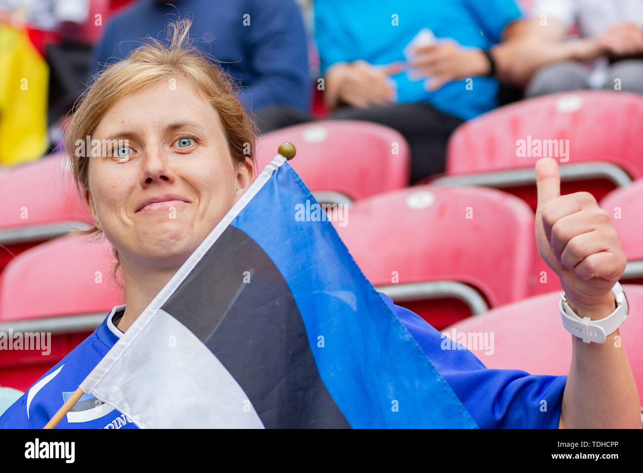 Estonian football fans hi-res stock photography and images - Alamy