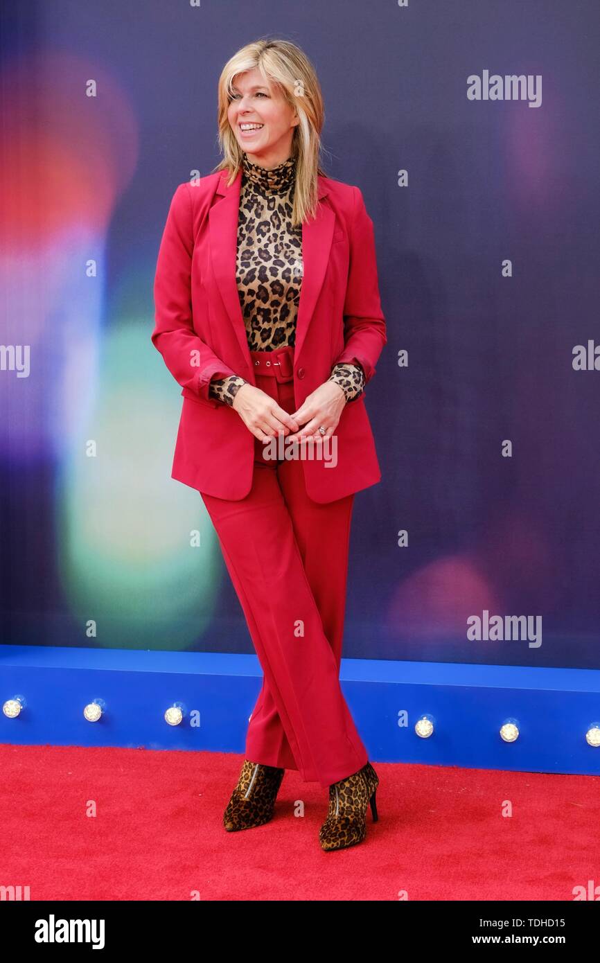 London, UK. 16th June 2019. Kate Garraway poses on the red carpet for the European premiere of Toy Story 4 held at the Odeon Luxe, Leicester Square, London on Sunday, Jun. 16, 2019 . Credit: Julie Edwards/Alamy Live News Stock Photo